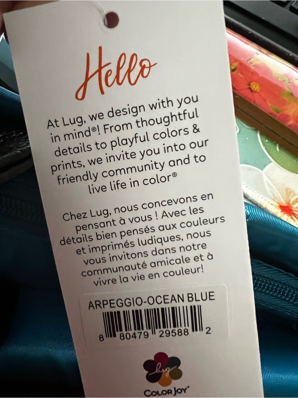 Lug Arpeggio - Quilted Tote - Ocean Blue - Picture 3 of 6